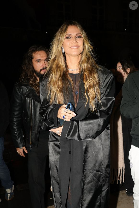 Heidi Klum et Tom Kaulitz font une apparition élégante à la soirée Vetements chez Costes à Paris, profitant d'une nuit à la mode, Paris, France, le 28 septembre 2024. Photo de Splash News/ABACAPRESS.COM