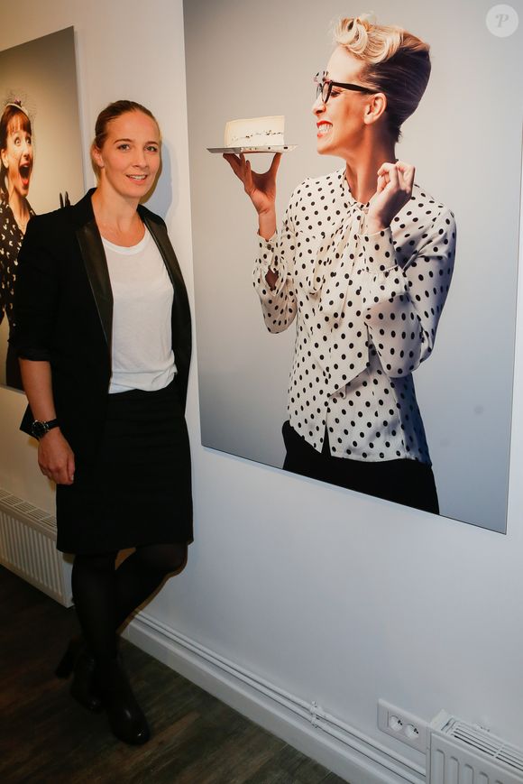 Exclusif - Amandine Chaignot - Vernissage de l'exposition "Les filles à fromages" à la galerie Milk Factory à Paris, le 6 février 2014. 
VEEREN / BESTIMAGE