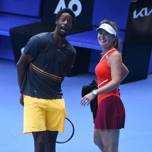 Gael Monfils (FRA) et sa femme Elina Svitolina (UKR) lors de l'entraînement de l'Open d'Australie 2022 au Melbourne Park à Melbourne, Australie, le 14 janvier 2022. Photo par Corinne Dubreuil/ABACAPRESS.COM