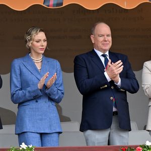 Le prince Albert II de Monaco et la princesse Charlene durant la finale de la 118e édition du Rolex Monte-Carlo Masters, au Monte-Carlo Country Club à Roquebrune Cap Martin, le 13 avril 2025.
L'espagnol Carlos Alcaraz a battu l'italien Lorenzo Musetti 3-6 / 6-1 / 6-0. © Bruno Bebert / Bestimage