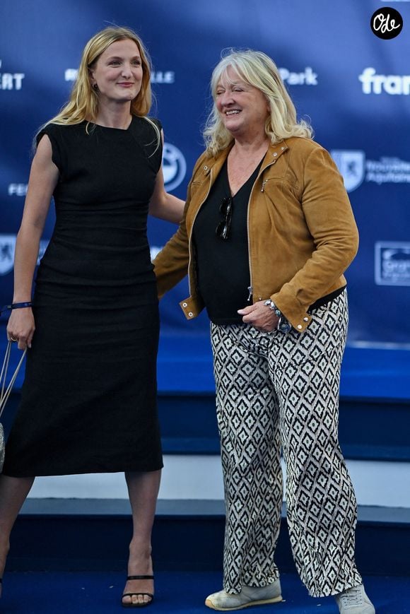 Charlotte de Turckheim et Johanna Piaton lors de la séance photo du film « La Paye » dans le cadre du 18e Festival du film francophone d'Angoulême, le 29 août 2025, à Angoulême, en France. Photo de Franck Castel/ABACAPRES.COM,