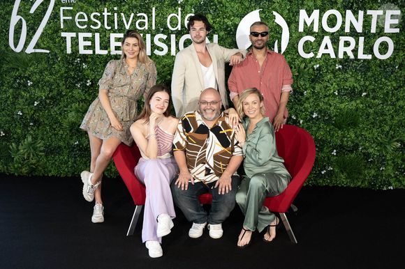 Candice Pascal, Anthony Colette, Hakim Ghorab, Elsa Bois, Yoann Riou, et Emmanuelle Berne assistent au photocall Danse avec les Stars lors du 62e Festival TV de Monte-Carlo le 18 juin 2023 à Monte-Carlo, Monaco. Photo by David Niviere/ABACAPRESS.COM