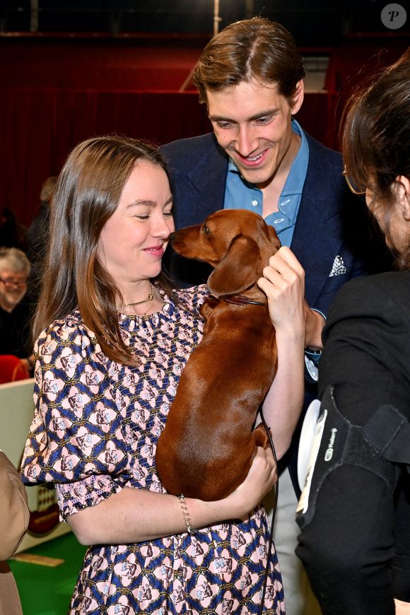 Exclusif - La princesse Alexandra de Hanovre et son compagnon Ben Sylvester Strautmann lors de l'exposition Canine Internationale 2025 de Monaco sous le chapiteau Fontvieille, le 11 mai 2025. © Bruno Bebert / Bestimage