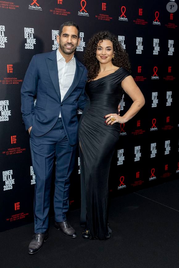 Oussem Belgacem et Camelia Jordana au photocall du 22ème dîner de la mode pour le Sidaction à Paris le 30 janvier 2025.
© Olivier Borde / Bestimage