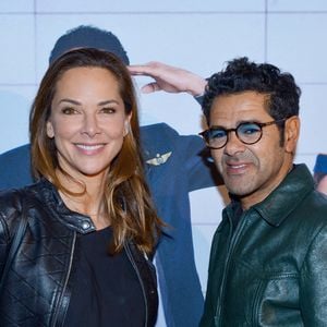 Jamel Debbouze et sa femme Mélissa Theuriau - After party de l'avant-première de la série "Terminal" à l'hôtel des Italiens (ancien siège du Crédit Lyonnais) à Paris le 8 avril 2024. © Rachid Bellak/Bestimage