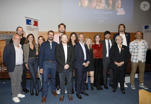 Personnalités et anonymes veulent faire évoluer les mentalités

Exclusif - François Berléand, Eric Antoine, Juliette Paquin, David Larramendy, Cosntance Catherine Vautrin, Camille Lacourt - Avant-première su documentaire "Santé mentale, briser le tabou" dans l'Amphithéâtre Laroque au Ministère du Travail, de la Santé et des Solidarités à Paris le 15 avril 2025. © Marc Ausset-Lacroix/Bestimage