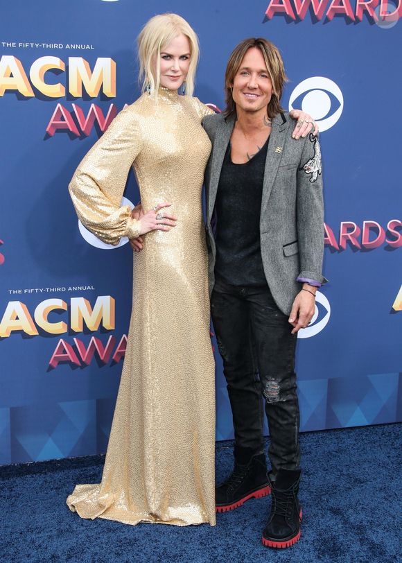Nicole Kidman et Keith Urban - 53ème cérémonie des "Academy of Country Music Awards" à la MGM Grand Garden Arena à Las Vegas, le 15 avril 2018.
© Backgrid USA / Bestimage