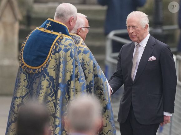 Le roi Charles III d'Angleterre, - La famille royale britannique célèbre le 76ème Commonwealth Day à l'abbaye de Westminster à Londres, le 10 mars 2025.
