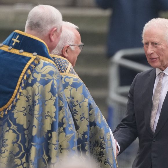 Le roi Charles III d'Angleterre, - La famille royale britannique célèbre le 76ème Commonwealth Day à l'abbaye de Westminster à Londres, le 10 mars 2025.