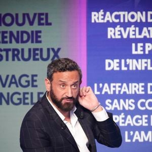 Exclusif - Cyril Hanouna, sur le plateau de l’émission « TPMP » présentée par C.Hanouna et diffusée en direct sur C8, Paris, France, le 23 janvier 2025. © Jack Tribeca / Bestimage