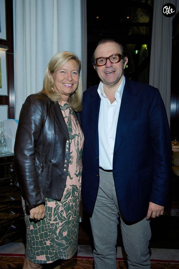 Exclusif - Corinne Bouygues et Herve Temime - Avant-premiere du film "Les Garcons et Guillaume, a table !" de Guillaume Gallienne au cinema Katara au Royal Monceau-Raffles a Paris. Le 4 octobre 2013. © AGENCE / BESTIMAGE