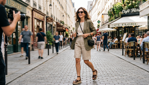 Le bermuda en lin est idéal pour l’été avec un style léger et minimaliste

Tendance du bermuda.