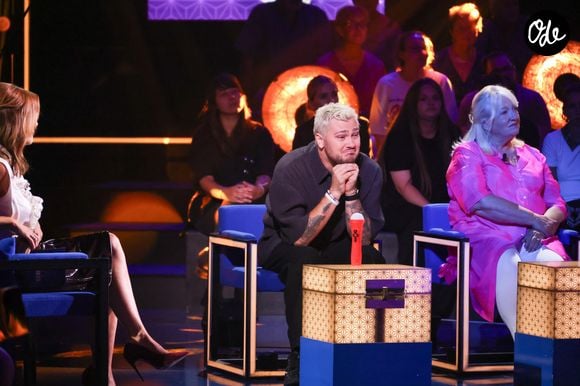 Exclusif - Faustine Bollaert, Jeff Panacloc, Charlotte de Turkheim lors de l'enregistrement de l'émission "La Boîte à secrets", présentée par F.Bollaert et diffusée le 30 octobre sur France 3, à Paris, France, le 15 septembre 2026. © Jack Tribeca/Bestimage