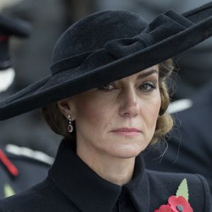 Kate Middleton, princesse de Galles, lors de la cérémonie du souvenir organisée par la Royal British Legion au National Memorial Arboretum dans le Staffordshire le 11 novembre 2025. Photo par GOFF  / BESTIMAGE