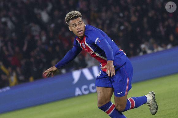Joie - But de Desire Doue (PSG) - Match de Ligue 1 McDonald's "Paris Saint-Germain (PSG) - Brest (1-0)" au Parc des Princes à Paris le 10 mai 2026. © Michael Baucher/PsnewZ/Bestimage