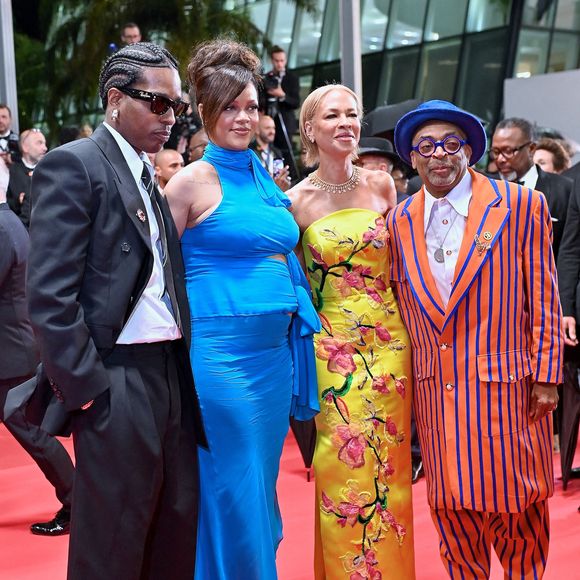 Rihanna, ASAP Rocky, Tonya Lewis Lee et Spike Lee assistent au tapis rouge de Highest 2 Lowest lors de la 78ème édition du Festival de Cannes au Palais des Festivals le 19 mai 2025 à Cannes, France. Photo by Franck Castel/ABACAPRESS.COM