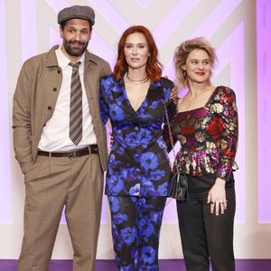 Mehdi Nebbou, Audrey Fleurot, Marie Denarnaud de la série HPI  - 6 ème édition du Festival Séries Mania à Lille, France, le 21 mars 2023. © Christophe Aubert via Bestimage