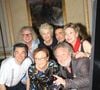 Exclusif - Le chef Jean-Pierre Jacquin, Catherine Frot, Gilles, Pierre-Jean Chalençon, Danièle Gilbert, Frédéric Longbois, Jordan de Luxe et Grace de Capitani - Dîner privé chez P.J.Chalençon au palais Vivienne à Paris, France, le 7 juin 2019. © Philippe Baldini/Bestimage