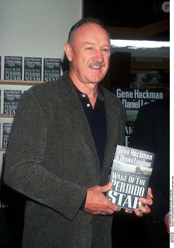 Archives - Gene Hackman en promotion pour un livre à New York. STARMAX / BESTIMAGE