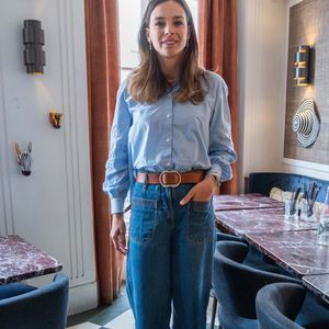 Marraine de la première édition, Marine Lorphelin lors du déjeuner de lancement des 10 km de l'UNICEF le 6 novembre 2024 à Paris. Photo par Alexis Jumeau/ABACAPRESS.COM