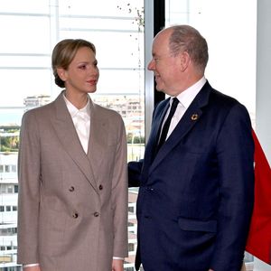 Charlene de Monaco opte toujours pour des tenues très élégantes.


Le prince Albert II de Monaco et la princesse Charlene ont visité en compagnie de M. Thomas Bataglione, l'administrateur et directeur général de la SMEG, le nouveau siège social de la société, installé dans le quartier de Fontvieille à Monaco © Bruno Bebert / Bestimage