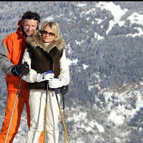 Archives : Sophie Davant et Pierre Sled à Courchevel © Guillaume Gaffiot/Bestimage