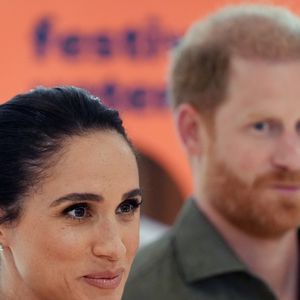 Le duc et la duchesse de Sussex (Meghan Markle) arrivent à l'Australian National Veterans Arts Museum (ANVAM) à Southbank, Melbourne (Victoria), lors de la première journée de leur voyage officiel en Australie. Date de la photo : mardi 14 avril 2026. © Jonathan Brady / PA Photos / Bestimage