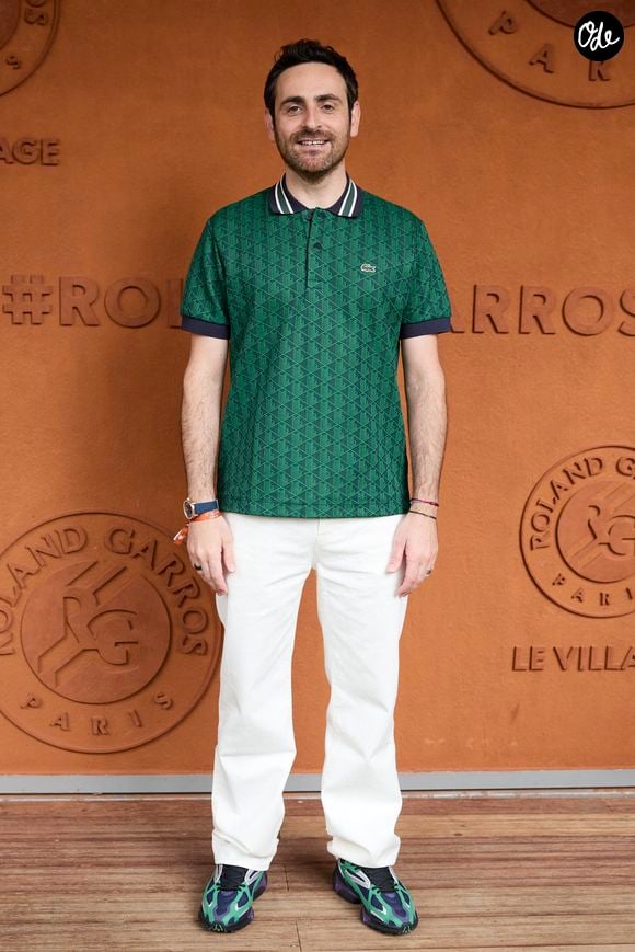 Camille Combal - Les célébrités au village lors des Internationaux de France de tennis de Roland Garros 2024 à Paris. Le 5 juin 2024. © Jacovides-Moreau/Bestimage