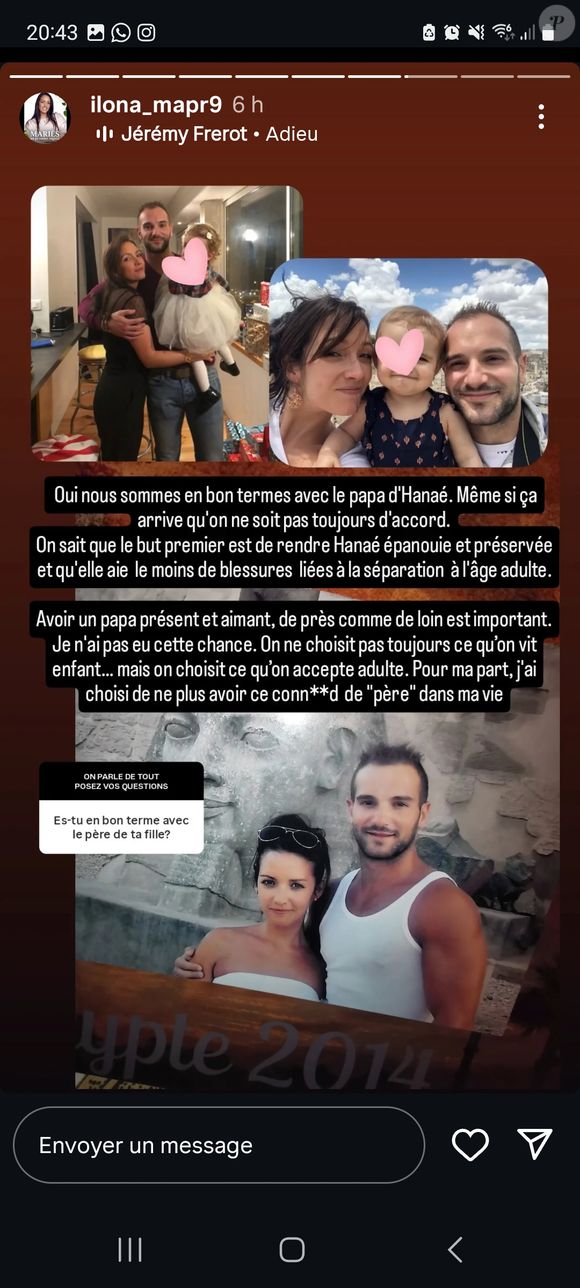 L'occasion de découvrir le visage du père de sa fille
Ilona de "Mariés au premier regard" dévoile le visage du père de sa fille