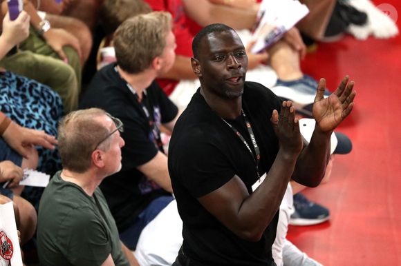 Omar Sy - Célébrités assistent à la victoire de Monaco qui a remporté le match 4 de la finale de Betclic Élite face à Paris (80-74), Monaco le 22 juin 2025. © Stephane Pillaud / PsnewZ / Bestimage