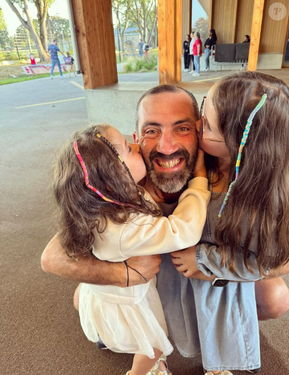 Justin de "Mariés au premier regard" avec ses filles Romy et Zélie