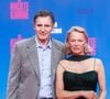 Même si les acteurs de "The Naked Man" se montrent très proches sur les tapis rouges Pamela Anderson, Liam Neeson, Erica Huggins - Première du film "Naked Gun" à Berlin, le 24 juillet 2025 AGENCE / BESTIMAGE