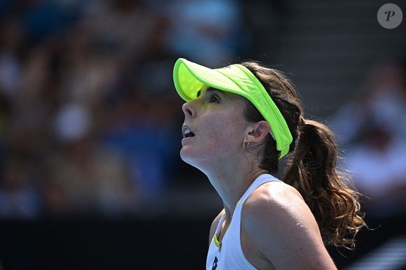 Alize Cornet (FRA) lors de son match du premier tour de l'Open d'Australie 2024 au Melbourne Park à Melbourne, AUSTRALIE, le 14 janvier 2024. Photo par Corinne Dubreuil/ABACAPRESS.COM