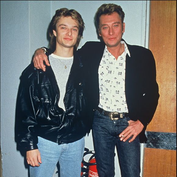 David et Johnny Hallyday.
AGENCE / BESTIMAGE