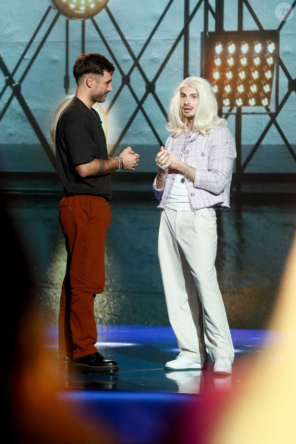 Jérémy Frérot, David Voinson - Surprises - Enregistrement de l'émission "La Boîte à Secrets N°20" dans les studios de la Cité du Cinéma à Saint-Denis, présentée par F.Bollaert et diffusée le 10 janvier sur France 3
© Christophe Clovis / Bestimage