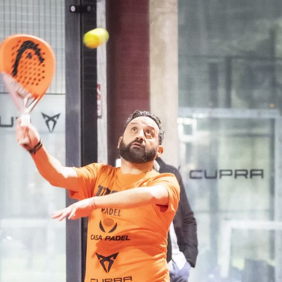 Exclusif - Cyril Hanouna - Soirée de matchs d'exhibition de Padel au club "Casa Padel" à Saint-Denis le 17 mars 2022. © Jack Tribeca/Bestimage