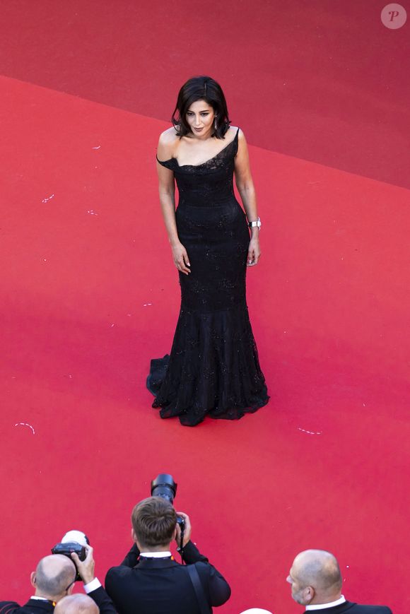 Leïla Bekhti - Montée des marches du film " La vénus électrique " pour la cérémonie d'ouverture du 79ème Festival International du Film de Cannes, le 12 mai 2026. © Camilla Canalini / Bestimage