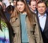 Au cours de ce cursus européen exclusif, la jeune femme sera logée et scolarisée à la Cité internationale universitaire, dans le 14e arrondissement de la capitale.

L'infante Sofia - Les membres de la famille royale d'Espagne visitent les villes primées des Asturies en 2023.
Le 21 octobre 2023. © Lagencia / Bestimage