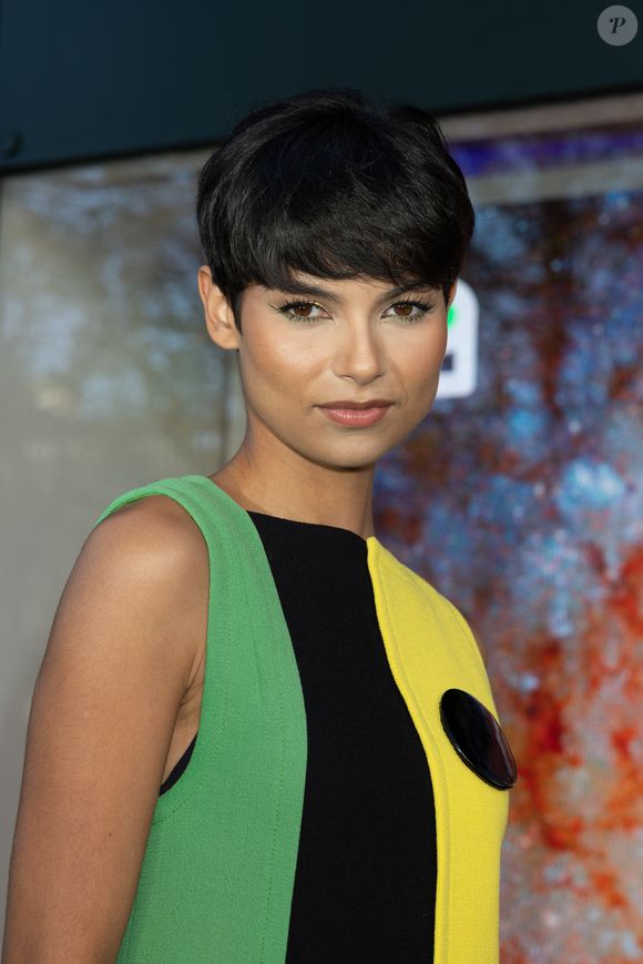 Eve Gilles au défilé «Pierre Cardin» Collection Prêt-à-Porter Printemps-Été 2026 lors de la Fashion Week de Paris (PFW), le 7 Octobre 2025.
 
© Jeremy Melloul / Bestimage