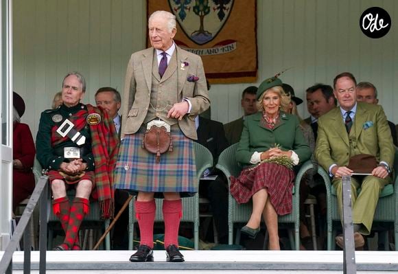 Le roi Charles III et la reine Camilla assistent au Braemar Gathering à Braemar, dans l’Aberdeenshire, au Royaume-Uni, le 5 septembre 2026. Photo : Arthur Edwards/WPA-Pool