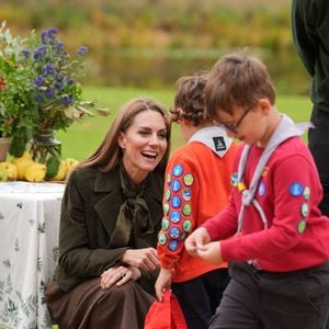 Kate Middleton  au parc de Frogmore à Windsor, dans le Berkshire, lors du deuxième jour de la deuxième visite d'État du président américain Donald Trump au Royaume-Uni. © PA Photo/ Bestimage