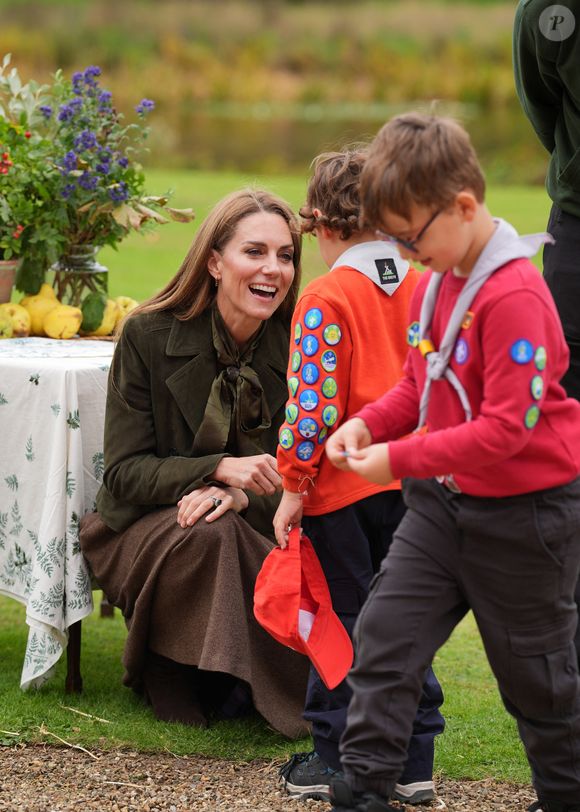 Kate Middleton  au parc de Frogmore à Windsor, dans le Berkshire, lors du deuxième jour de la deuxième visite d'État du président américain Donald Trump au Royaume-Uni. © PA Photo/ Bestimage