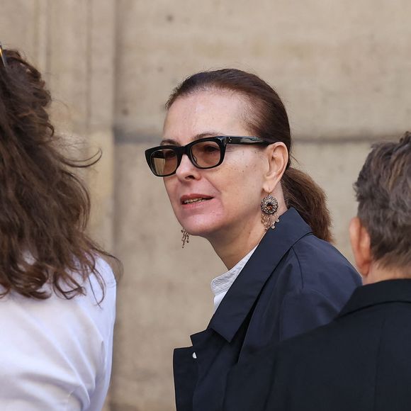 Carole Bouquet - Arrivées des célébrités aux obsèques de Jane Birkin en l'église Saint-Roch à Paris. Le 24 juillet 2023
© Jacovides-KD Niko / Bestimage
