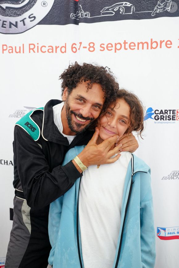 Tomer Sisley et Levin Sisley lors du marathon Karting Jules Bianchi au circuit Paul Ricard au Castellet le 8 septembre 2024. © Anne-Sophie Guebey via Bestimage