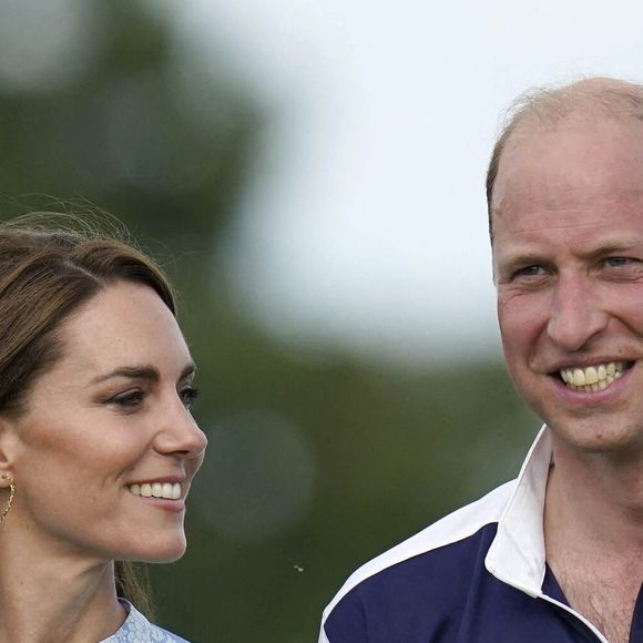 Le Prince et la Princesse de Galles après la Out-Sourcing Inc Royal Charity Polo Cup 2023 au Guards Polo Club, Windsor, qui récolte des fonds et sensibilise le public à onze organisations caritatives soutenues par le Prince et la Princesse de Galles.  Windsor, Royaume-Uni, le 6 juillet 2023. © Andrew Matthews/PA Photos/ABACAPRESS.COM