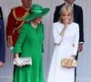 Il se murmure que l'invitation du président Macron a surpris jusqu’aux observateurs royaux qui pensaient que Donald Trump aurait été le premier à être invité.

Le roi Charles III d'Angleterre, Camilla Parker Bowles, reine consort d'Angleterre, le prince William, prince de Galles, et Catherine (Kate) Middleton, princesse de Galles, accueillent le couple présidentiel français le président Emmanuel Macron et sa femme la Première Dame Brigitte Macron sur Datchet road à Windsor, Royaume Uni, le 8 juillet 2025. © Dominique Jacovides/Bestimage