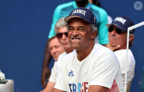Yannick Noah, coach de l'équipe de France paralympique de tennis fauteuil lors de la rencontre de tennis fauteuil entre S.Houdet et M.delaPuente en quart de finale des jeux paralympiques Paris 2024 le 4 septembre 2024.

© Dominique Jacovides / Bestimage