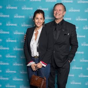 Exclusif - Cristina Reali et Francis Huster - Photocall de la première du spectacle "Les Parisiennes" aux Folies Bergères à Paris le 24 mai 2018. © Olivier Borde - Pierre Perusseau/Bestimage