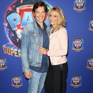 Exclusif - Elodie Gossuin et son mari Bertrand Lacherie - Avant-première du film "La Pat'Patrouille : La super patrouille" au cinéma UGC Normandie à Paris. Le 24 septembre 2023
© Coadic Guirec / Bestimage
