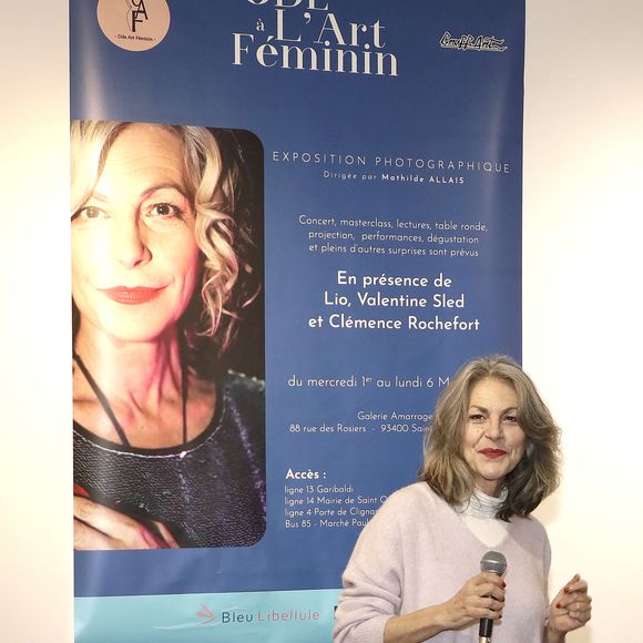 Exclusif - Lio lors de l'exposition "Ode à l'art féminin" à la galerie Amarrage à Saint-Ouen. Le 2 mars 2023
© Cédric Perrin / Bestimage